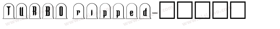 TURBO ripped字体转换